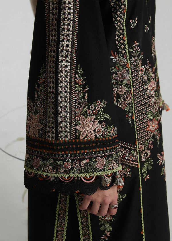 Hussain Rehar 005 Unstitched Luxury Dhanak Heavy Embroidered 3PC Suit