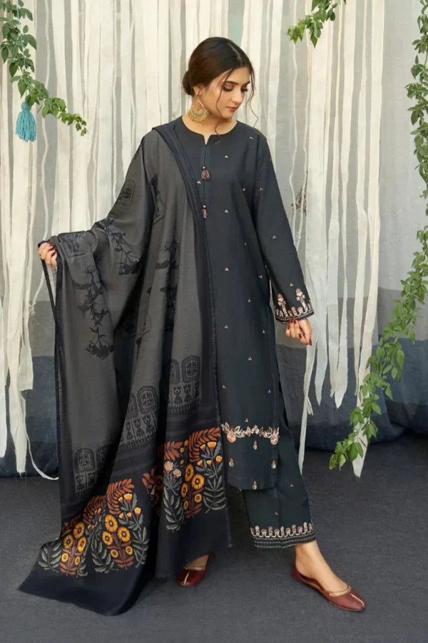Urge 001 Unstitched Luxury Dhanak Heavy Embroidered 3PC Suit