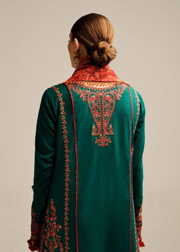 Hussain Rehar 007 Unstitched Luxury Dhanak Heavy Embroidered 3PC Sui