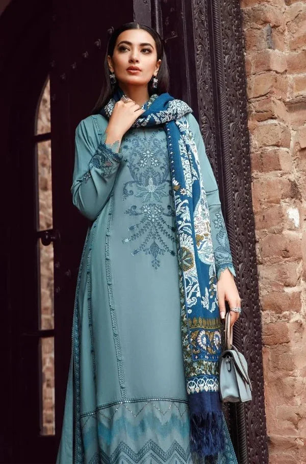 Maria B 006 Unstitched Luxury Dhanak Heavy Embroidered 3PC Suit