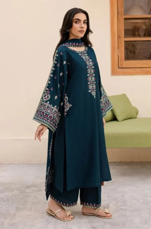 Batik 001 Unstitched Luxury Dhanak Heavy Embroidered 3PC Suit