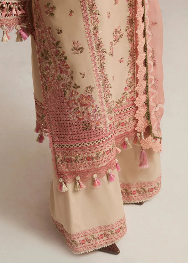 Hussain Rehar 001 Unstitched Luxury Dhanak Heavy Embroidered 3PC Suit