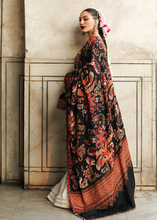Hussain Rehar 006 Unstitched Luxury Dhanak Heavy Embroidered 3PC Suit