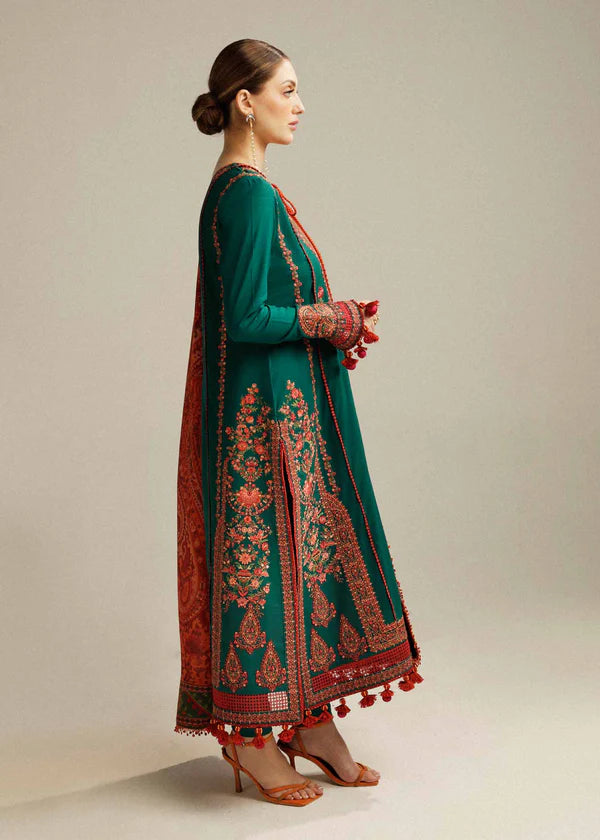 Hussain Rehar 007 Unstitched Luxury Dhanak Heavy Embroidered 3PC Sui